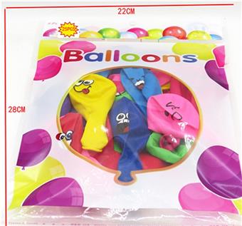25 emoji pattern balloons   ITEM NO.： W034833