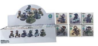 Puzzle building blocks, military toy cars, character dolls, compatible with small and medium-sized particles, holiday gifts, promotional items, food candy gifts, twisted egg toys, big head soldiers - Mobile troops   ITEM NO.： W029059