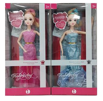 New 11.5-inch Fashion Evening Dress 3D Eyeball Princess Barbie, Two Randomly Mixed Styles   ITEM NO.： W033472