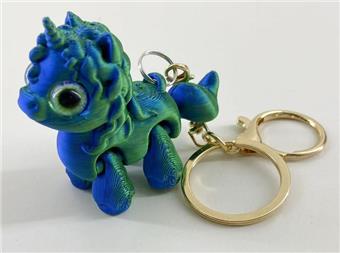 6CM Unicorn Keychain Gold Ring   ITEM NO.： W025094