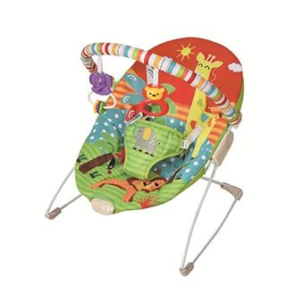 Baby electric vibrating music rocking chair with a load-bearing capacity of 24lbs/11kg, age standard 0+   ITEM NO.： W019474