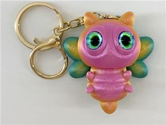 6CM Bee Keychain Gold Ring   ITEM NO.： W025080