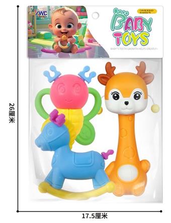 Dental teething bell (3PCS)   ITEM NO.： W037167