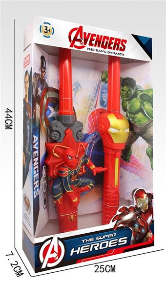 Spider Man+Iron Man Telescopic Stick   ITEM NO.： W041131