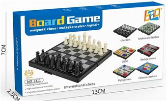 Magnetic dice game chess (C)   ITEM NO.： W024001