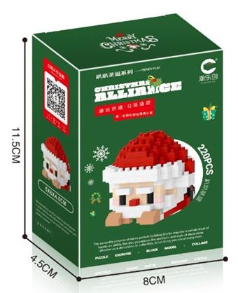 Mini Santa Claus 220pcs (CPC)   ITEM NO.： W021242