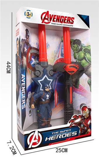 Captain America+Batman Telescopic Stick   ITEM NO.： W041139