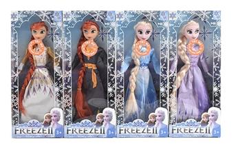 11.5-inch physical Frozen Barbie 4 mixed outfits   ITEM NO.： W033320