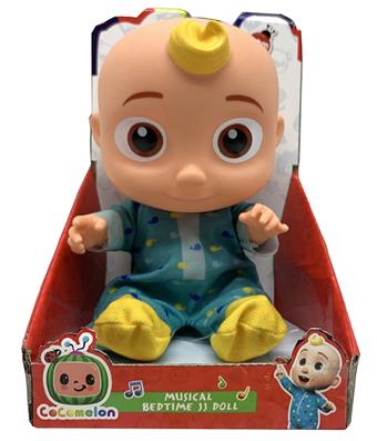14 inch vinyl cocomelon super baby with 4 different themed music and Christmas music   ITEM NO.： W033703