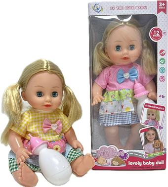 14 inch blinked double ponytail girl doll (with 12 sound IC water and urine bottle)   ITEM NO.： W040010