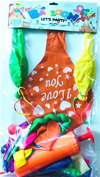 60 balloons of various shapes mixed together   ITEM NO.： W027580