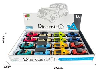 Alloy regenerative vintage car (16PCS)   ITEM NO.： W031720