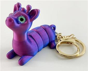 6CM Giraffe Keychain Gold Ring   ITEM NO.： W025078