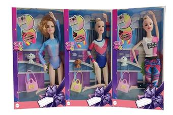 11.5-inch full body fashion Barbie with bag, puppy headphones, 3 mixed styles   ITEM NO.： W033239