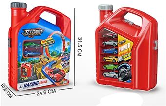 Storage catapult fuel bottle track with 2 alloy cars   ITEM NO.： W028722