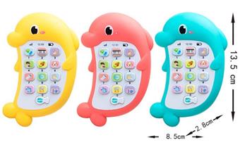 Russian puzzle dolphin phone (with 2 size 7 batteries installed during use, not included)   ITEM NO.： W023977