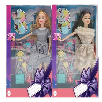 11.5-inch live action fashion dress Barbie with vacuum bag 2 mixed styles   ITEM NO.： W033230