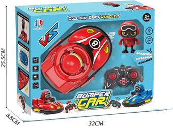 2.4G remote control cartoon battle bumper car single installation (including electricity)   ITEM NO.： W027011