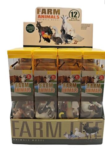 8 Farm Animal Set (12pcs/box)   ITEM NO.： W034297