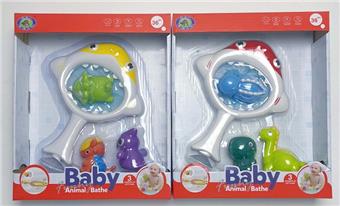 Bathroom Shark Net Fishing Dinosaur 2 Mixed 4 (PCS)   ITEM NO.： W035057