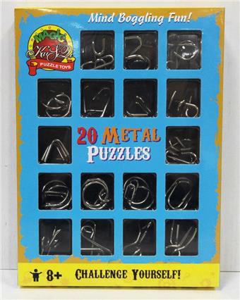 Metal Intelligence Ring Release Nine Chain Metal PUZZLES Stress Relieving Toy   ITEM NO.： W023720