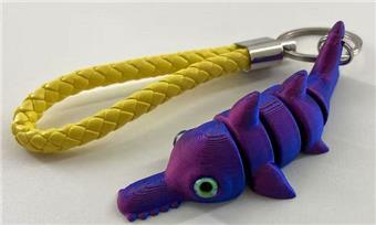 9CM Shark Keychain Leather Rope Ring   ITEM NO.： W025494