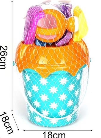 9 heat transfer beach buckets   ITEM NO.： W037495