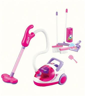 Vacuum cleaner+sanitary ware, children's cleaning tool cartoon simulation cleaning tool, home cleaning set   ITEM NO.： W020875