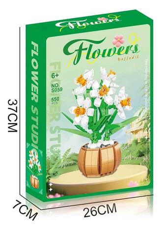 Building block narcissus 550PCS   ITEM NO.： W032976