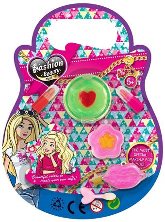 Core type round dish cosmetics group girls dress up as a family, children play makeup simulation eye shadow   ITEM NO.： W039693