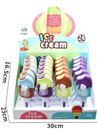 Mini Hand Fan Ice Cream (24PCS)   ITEM NO.： W031806