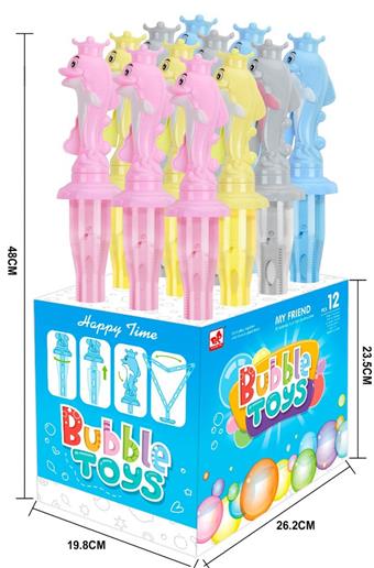 Dolphin Bubble Stick (12PCS single price) (GCC)   ITEM NO.： W024338
