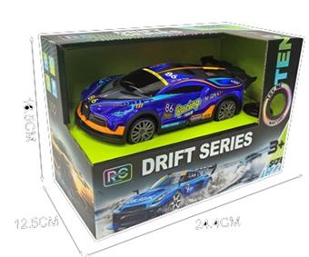 2.4G remote control car 1:22 PVC transparent car shell four-wheel drive drift with lights   ITEM NO.： W033948