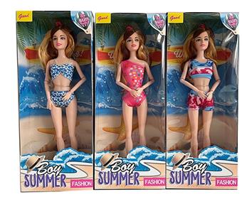 New 11.5-inch solid beach themed fashionable swimsuit, Barbie Princess, four randomly mixed styles   ITEM NO.： W033444