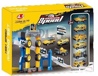 Engineering themed rail car with 6 cars   ITEM NO.： W022097