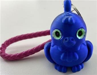 5.5CM Owl Keychain Leather Rope Ring   ITEM NO.： W025506