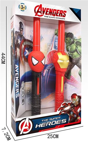 Spider Man+Iron Man Telescopic Stick   ITEM NO.： W041152