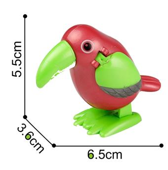 Chain up Clockwork Cartoon Woodcut Bird Small Toy Gift   ITEM NO.： W036049