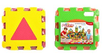 EVA digital geometry puzzle 6pcs   ITEM NO.： W032603