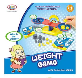 Weight Knowledge Game (Change Color Box to Small and New Packaging)   ITEM NO.： W034570
