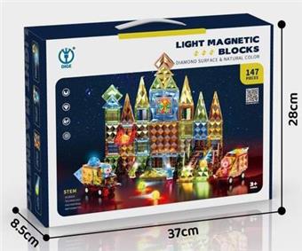 Fei Diamond Magnetic Building Blocks (Light Edition) 147pcs   ITEM NO.： W024373
