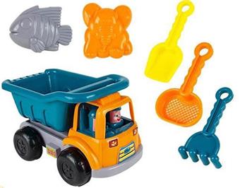 (GCC) Morandi Beach Bike 6pcs Summer Outdoor Beach Toys Beach Bike Transport Sand Bike Play Sand Tools   ITEM NO.： W024732