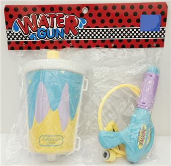 Blue cup backpack water gun   ITEM NO.： W026597