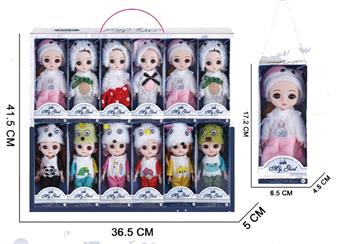 6-inch joint set dolls (12PCS)   ITEM NO.： W031572