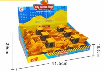 Set of 6 inertia engineering vehicles   ITEM NO.： W022025