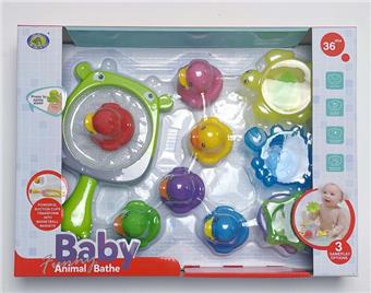 Bathroom Hippopotamus Net Fishing Duck and Duck Single 11 (PCS)   ITEM NO.： W035236