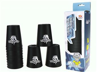 Quick stacking cup (black, second material)   ITEM NO.： W035480