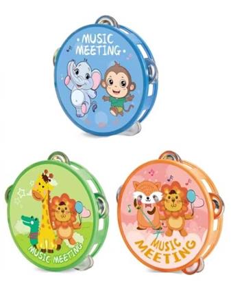 Cartoon animal tambourine   ITEM NO.： W037083