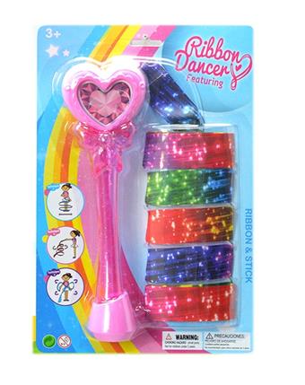 Equipped with lighting and gymnastics ribbon (starry sky pattern)   ITEM NO.： W034027