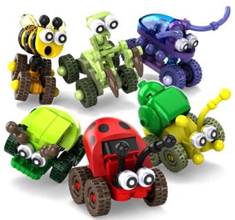 Puzzle building block assembly, sliding cartoon animal car toy, compatible with small and medium-sized particles, holiday gifts, promotional items, food candy gifts, twisted egg toys, walking insect cars   ITEM NO.： W029060